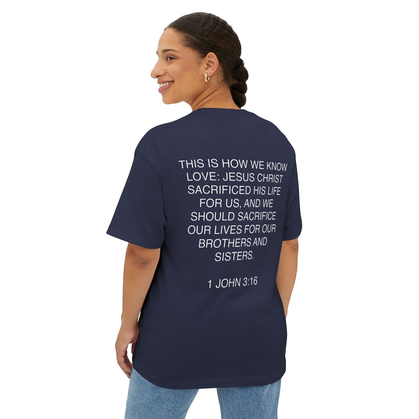 Love Is Jesus- Unisex Oversized Boxy Tee