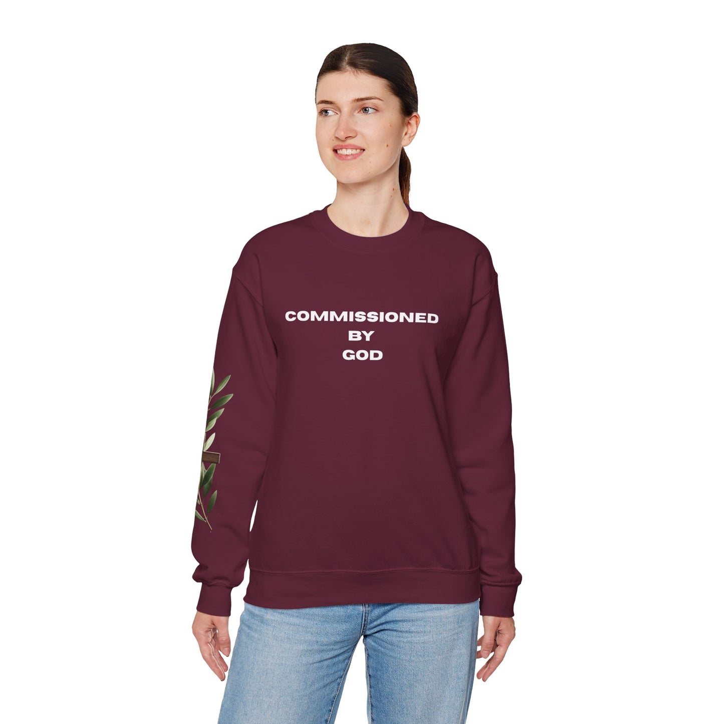 Commissioned By God- Unisex Heavy Blend™ Crewneck Sweatshirt