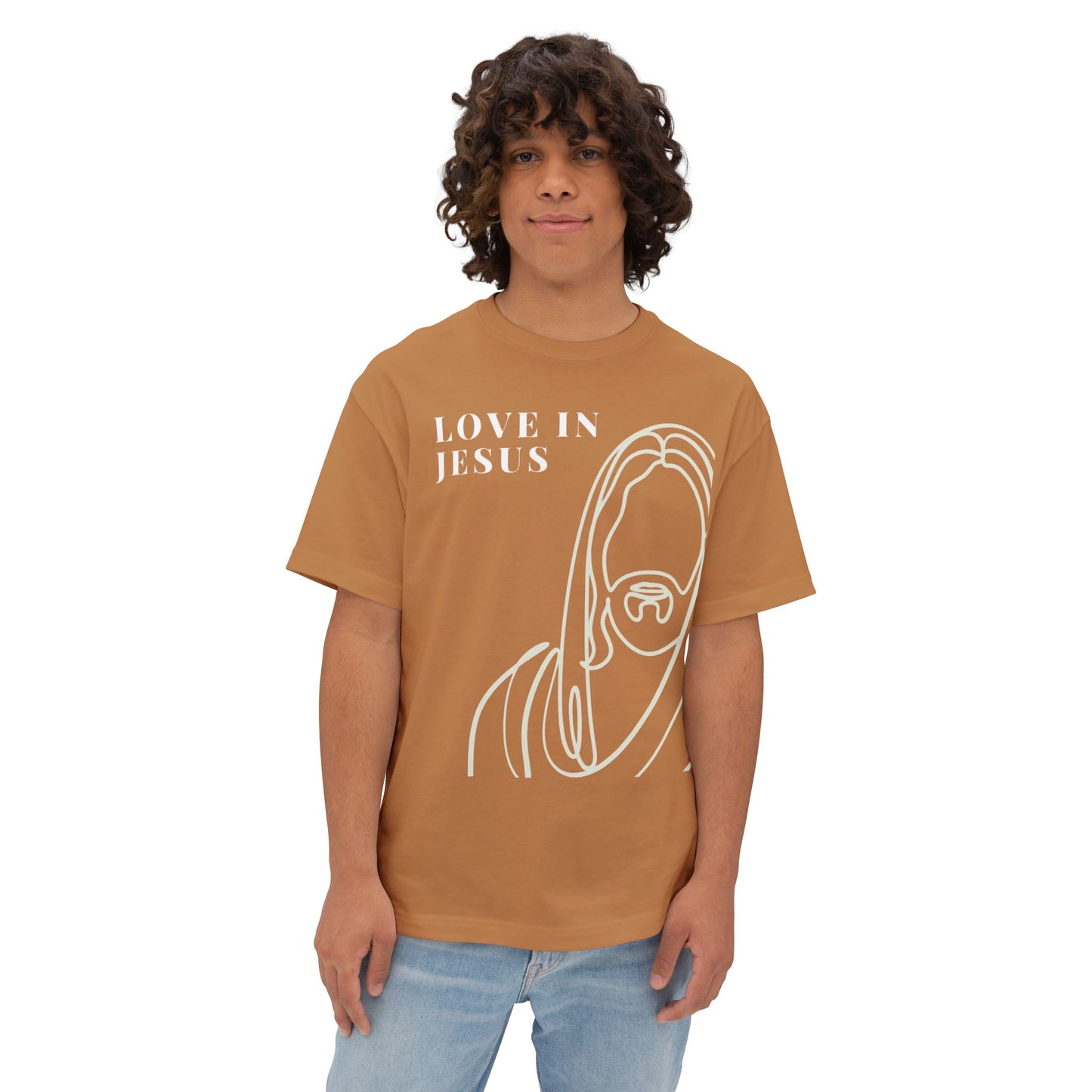 Love Is Jesus- Unisex Oversized Boxy Tee