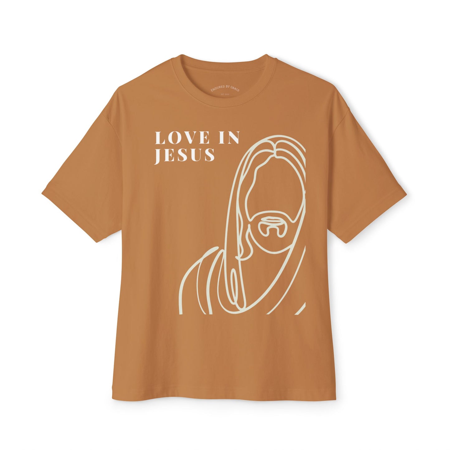 Love Is Jesus- Unisex Oversized Boxy Tee