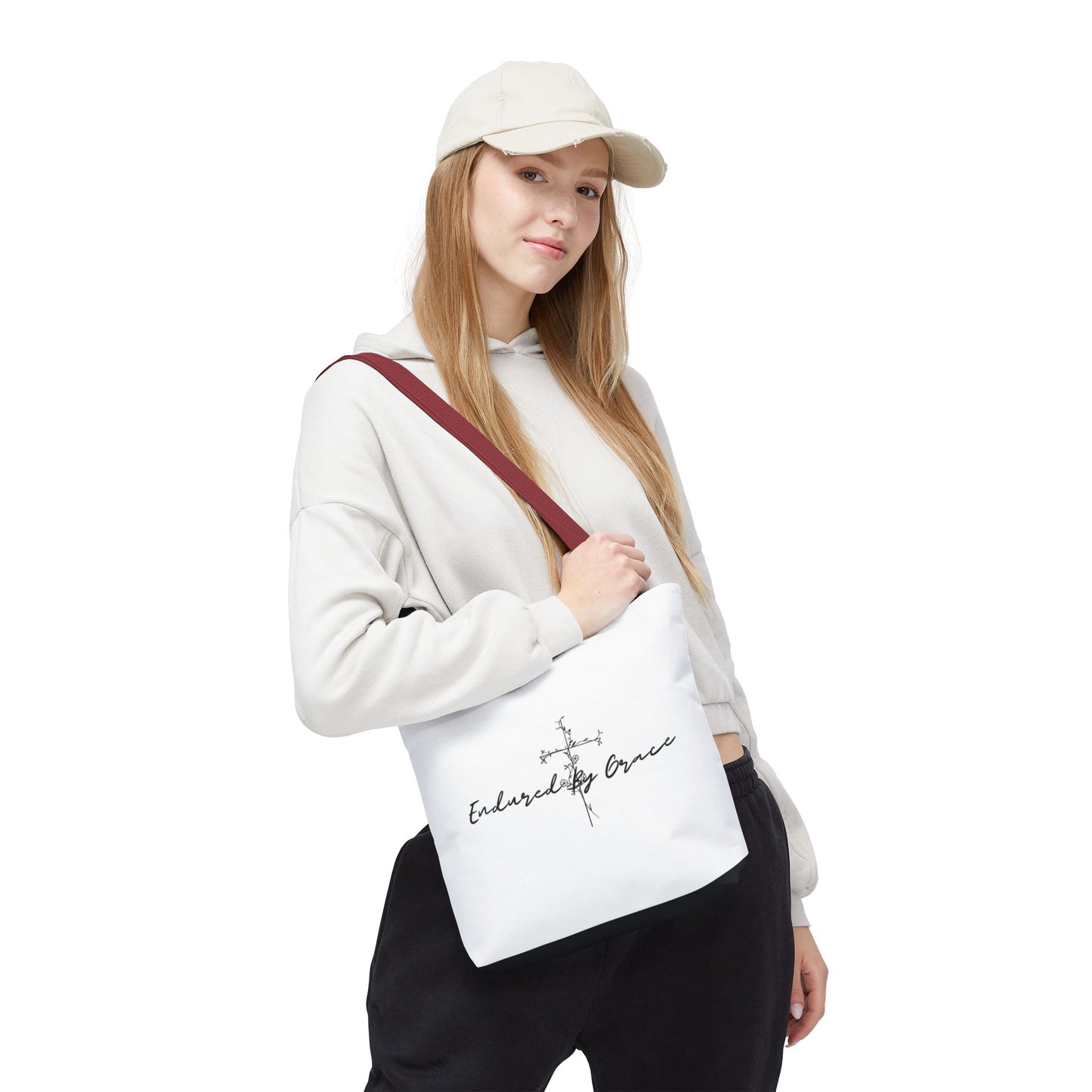 Carried By Grace- Tote Bag