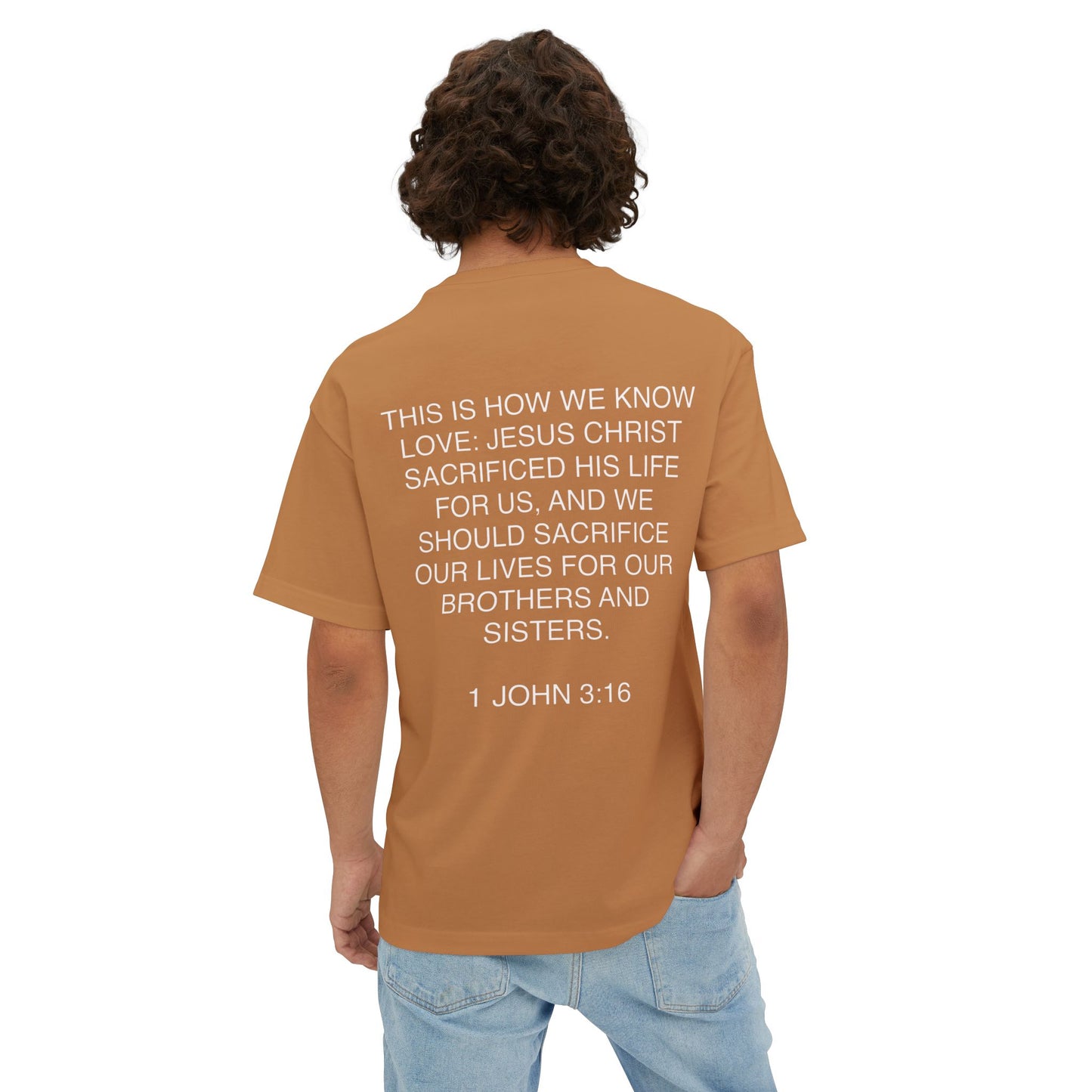 Love Is Jesus- Unisex Oversized Boxy Tee