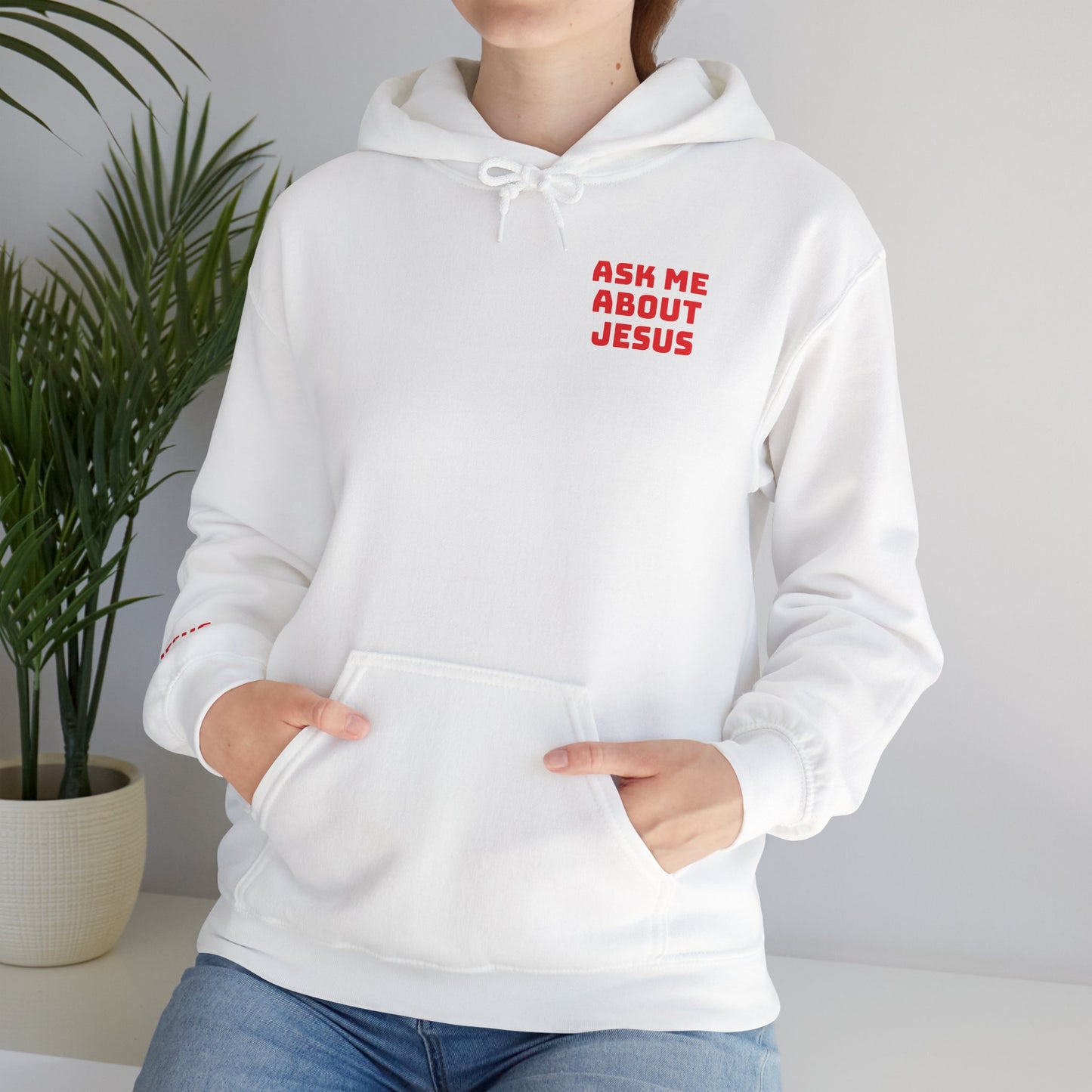 Ask About Jesus- Unisex Heavy Blend™ Hooded Sweatshirt