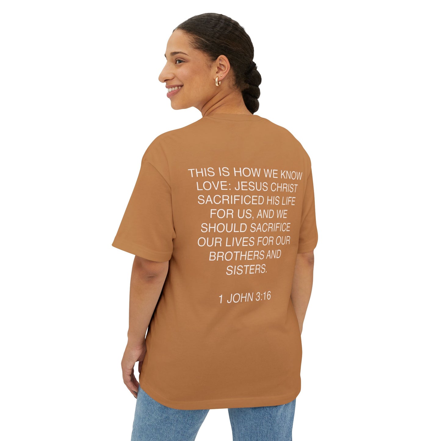 Love Is Jesus- Unisex Oversized Boxy Tee