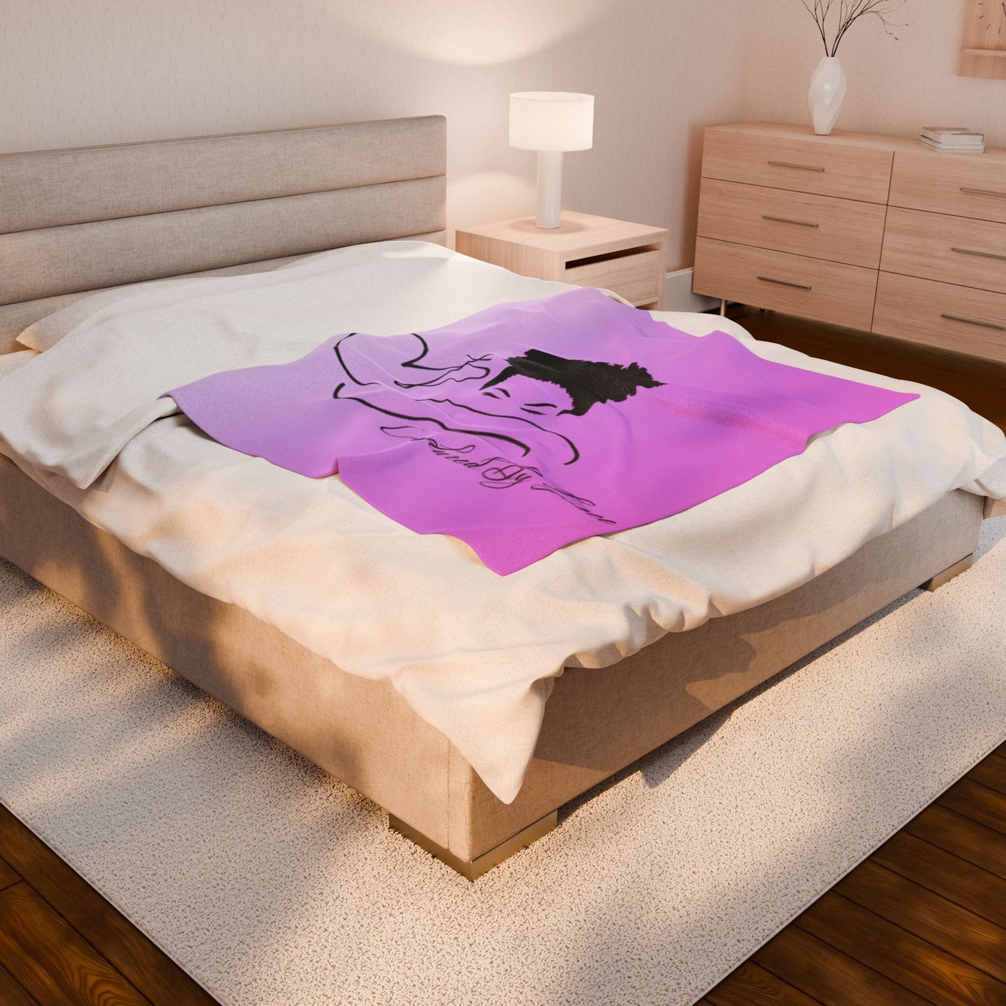 Covered In Grace- Velveteen Plush Blanket