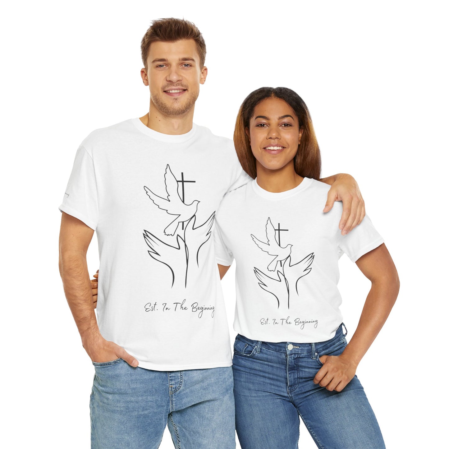In The Beginning- Unisex Heavy Cotton Tee