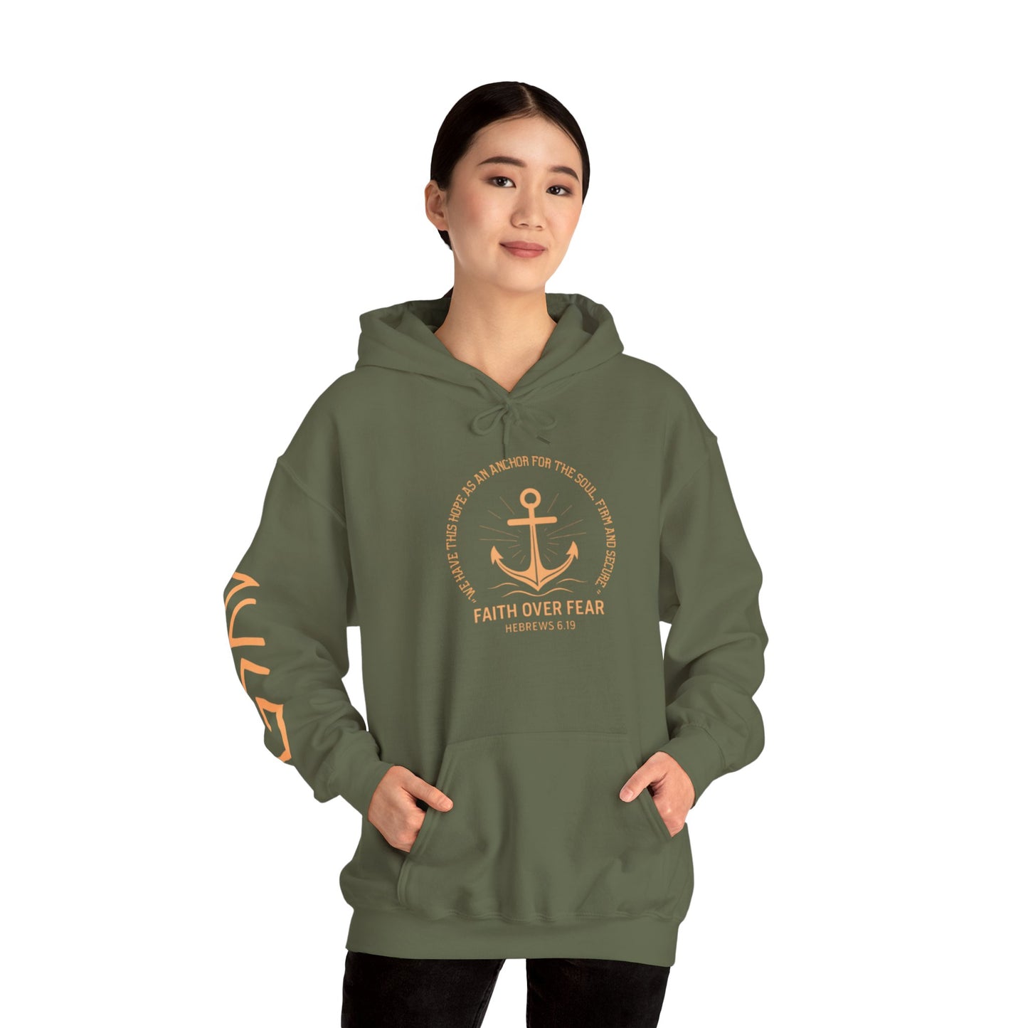 Faith Over Fear- Unisex Heavy Blend™ Hooded Sweatshirt