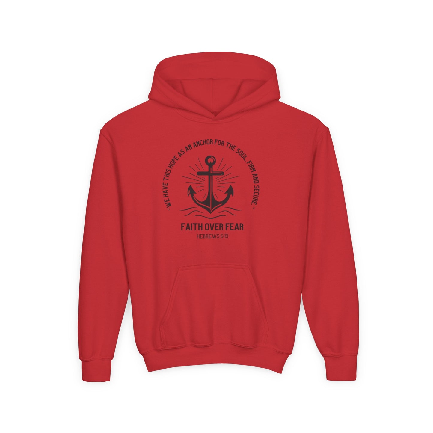 Faith Over Fear -Youth Heavy Blend Hooded Sweatshirt
