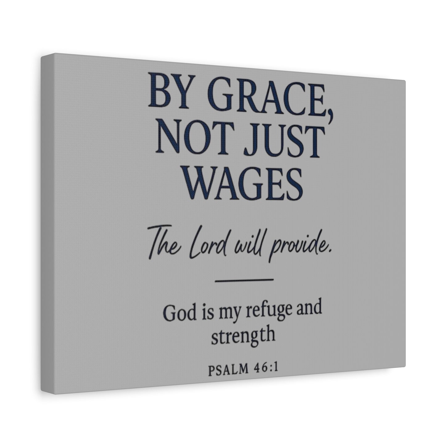 Psalms 46:1- Matte Canvas, Stretched, 1.25"