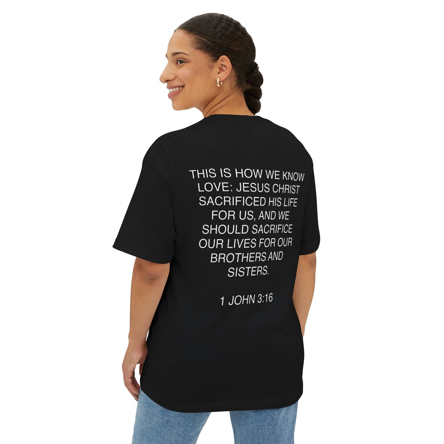 Love Is Jesus- Unisex Oversized Boxy Tee