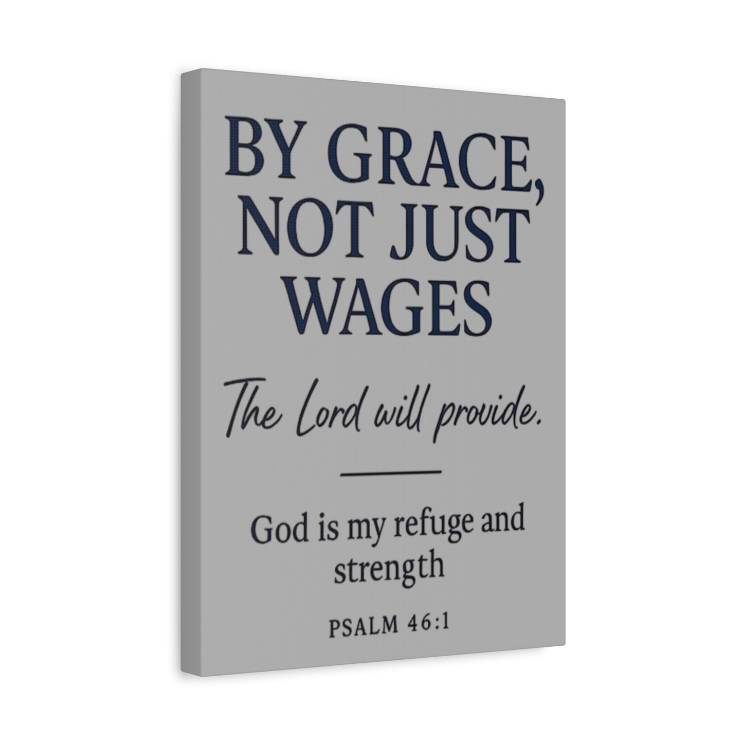 Psalms 46:1- Matte Canvas, Stretched, 1.25"