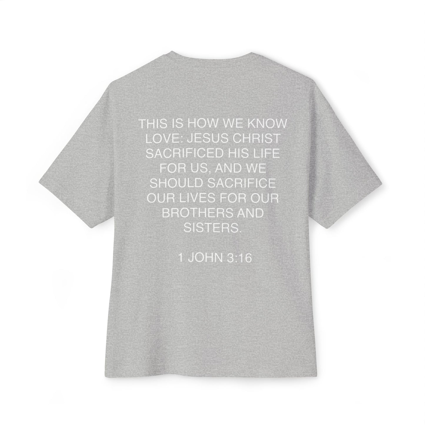 Love Is Jesus- Unisex Oversized Boxy Tee