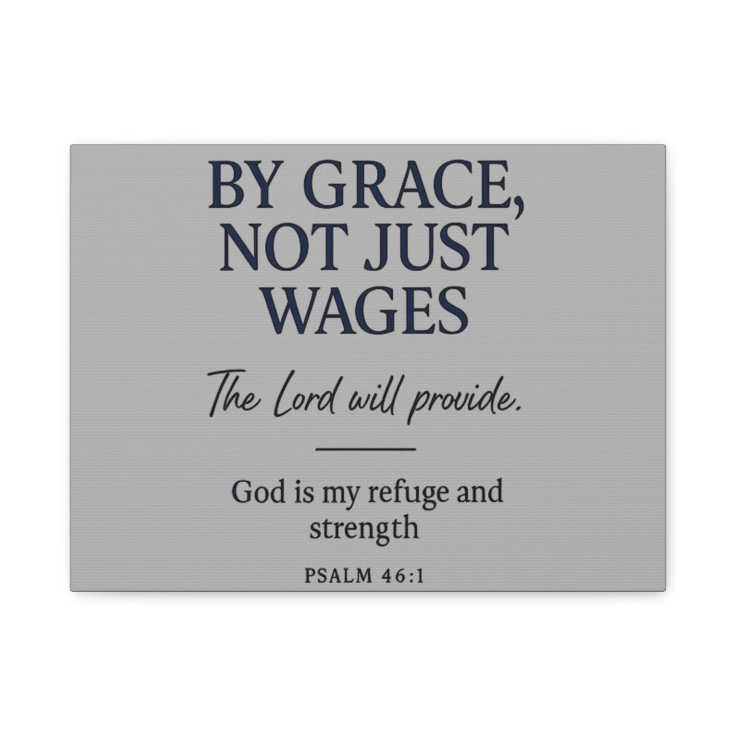 Psalms 46:1- Matte Canvas, Stretched, 1.25"