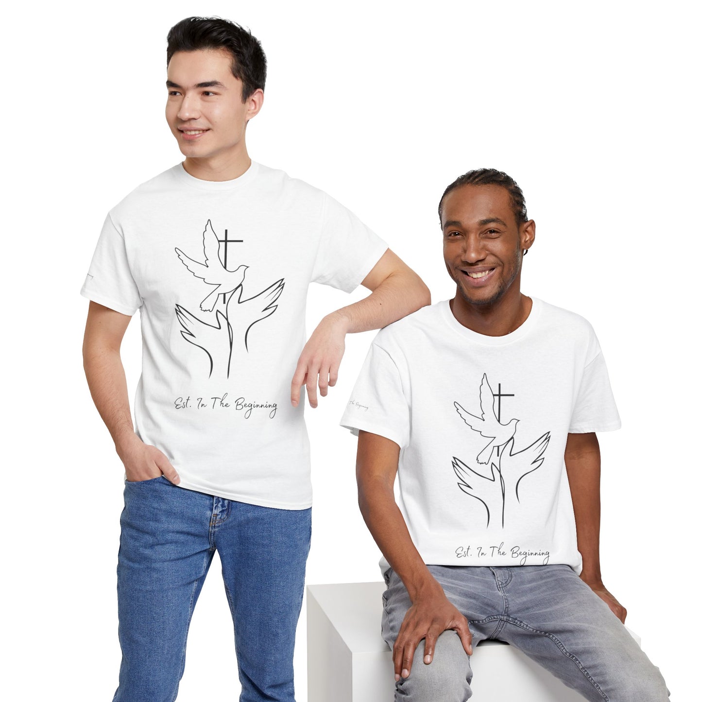 In The Beginning- Unisex Heavy Cotton Tee