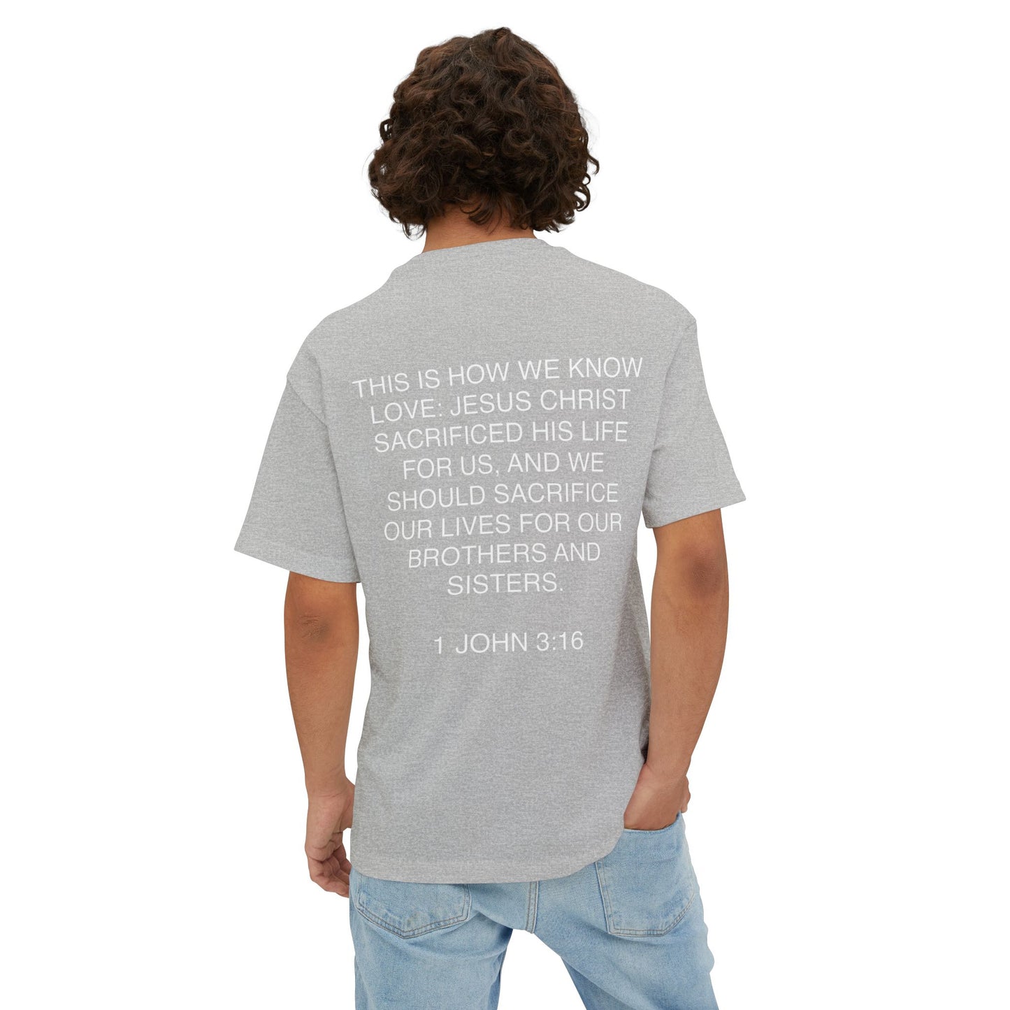 Love Is Jesus- Unisex Oversized Boxy Tee