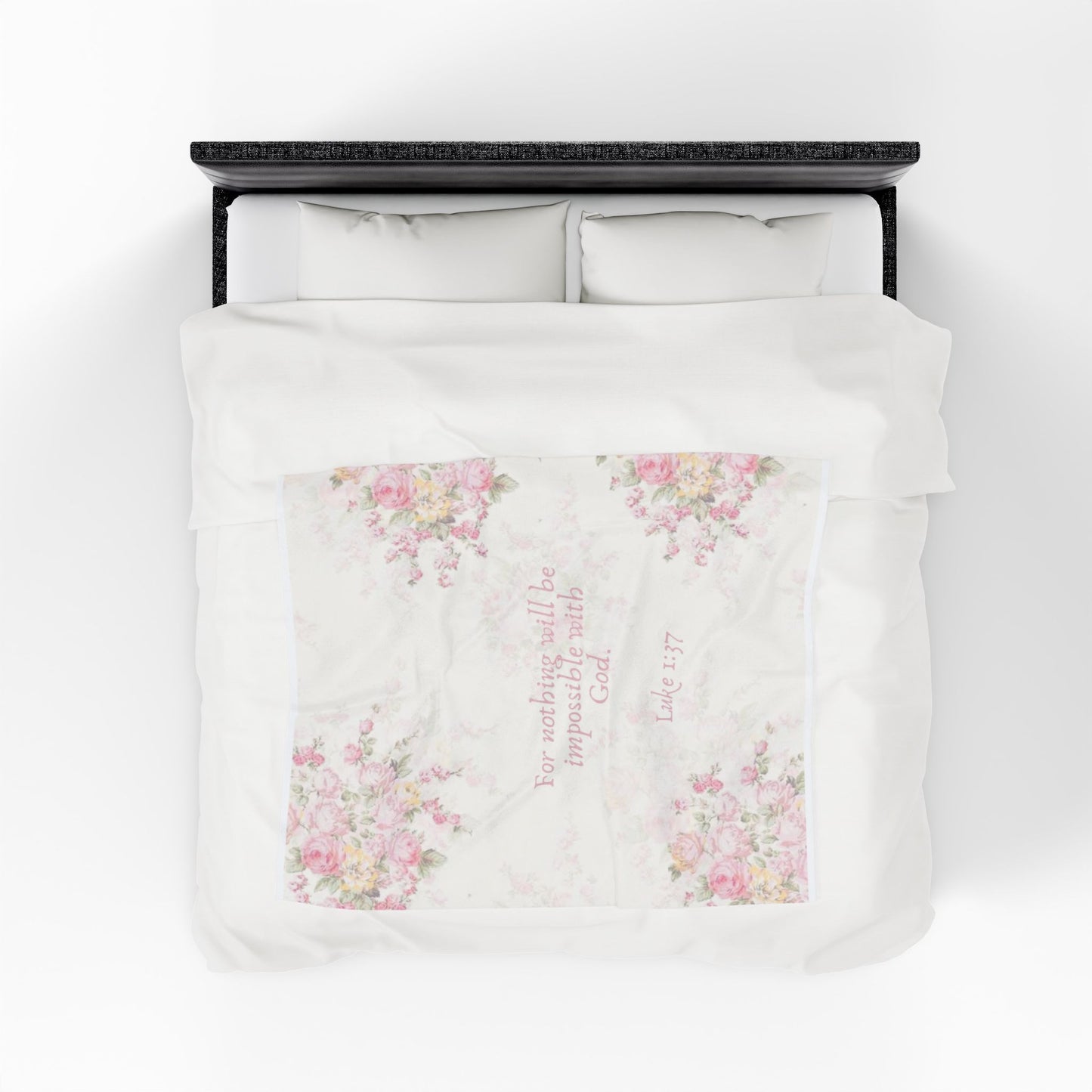 Luke 3:37- Velveteen Plush Blanket