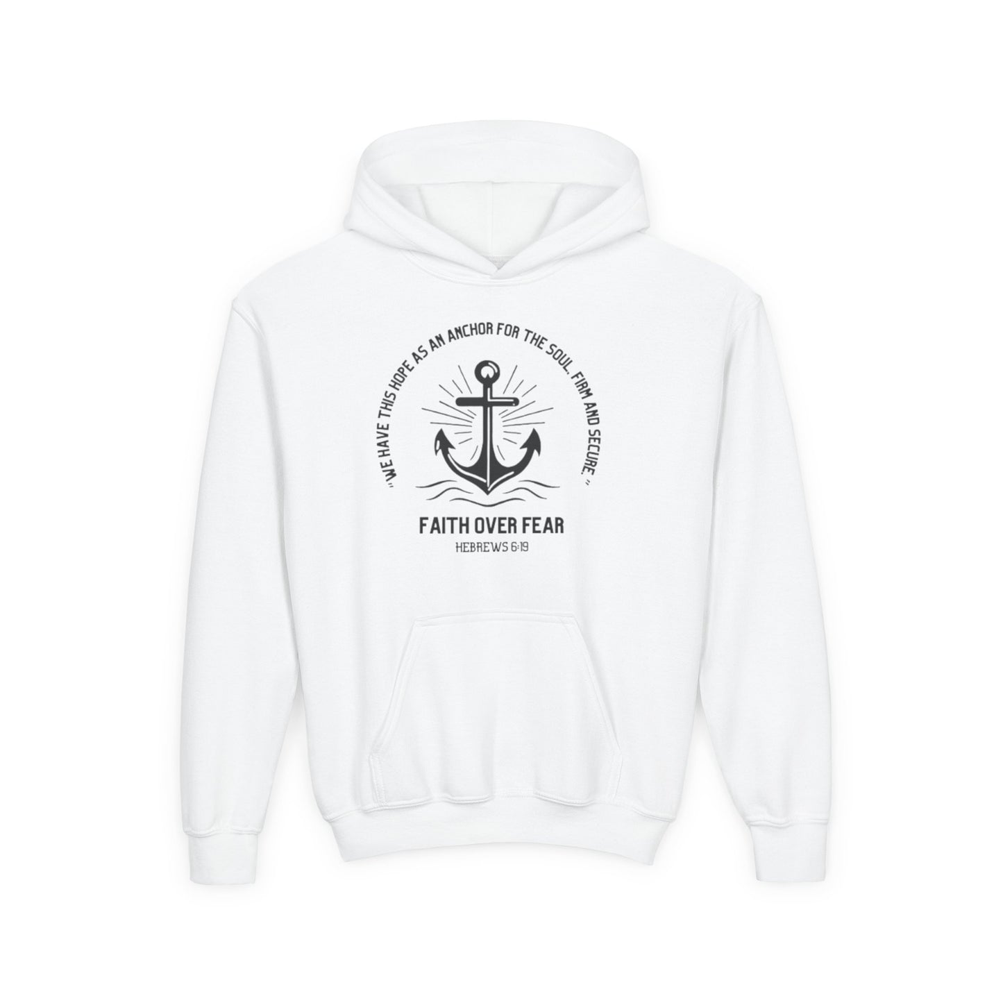 Faith Over Fear -Youth Heavy Blend Hooded Sweatshirt