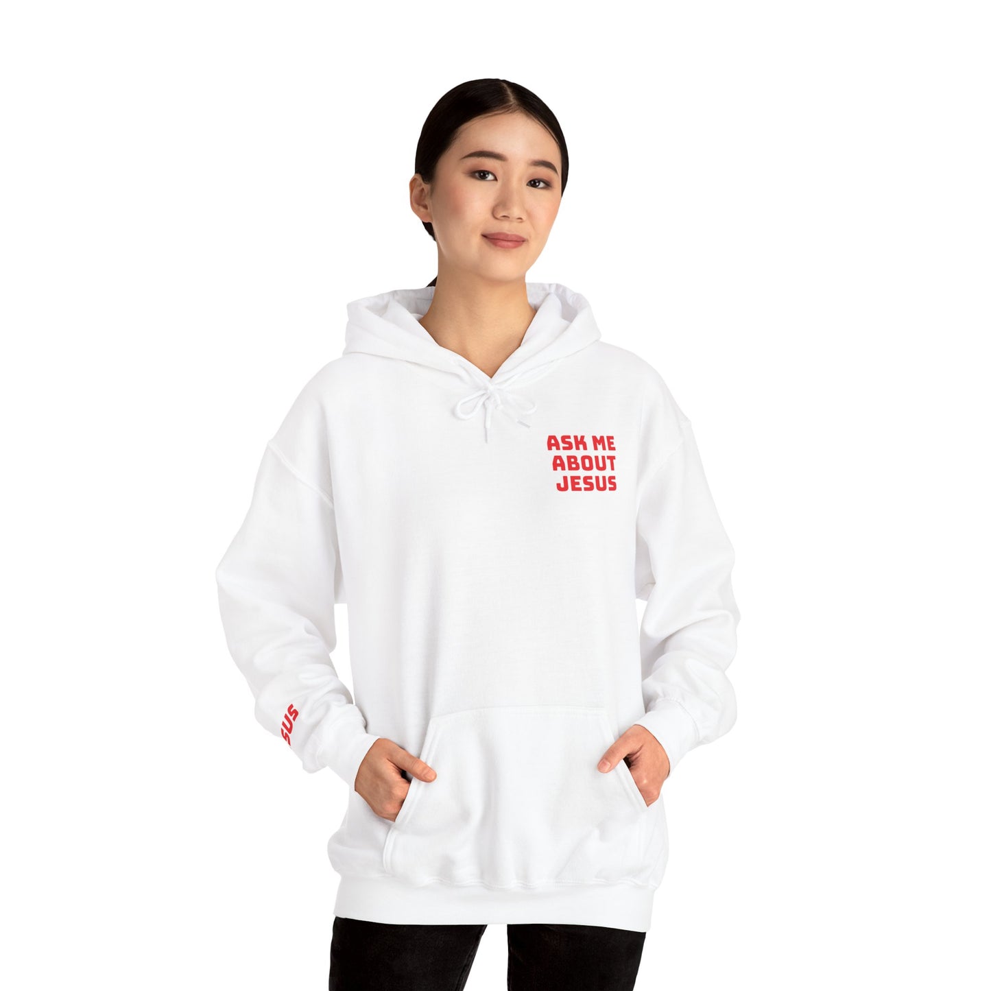 Ask About Jesus- Unisex Heavy Blend™ Hooded Sweatshirt