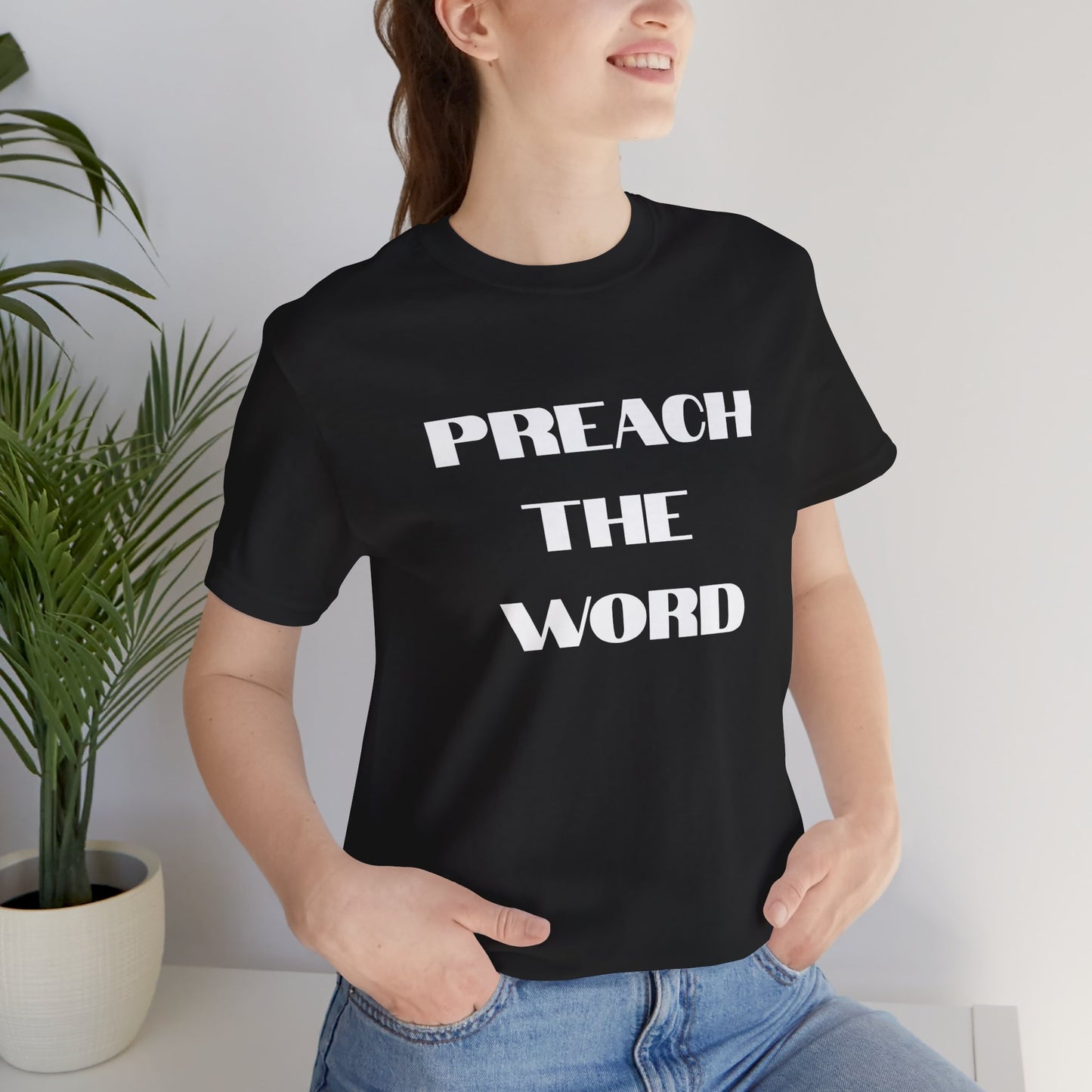 Preach The Hoodie- Unisex Jersey Short Sleeve Tee