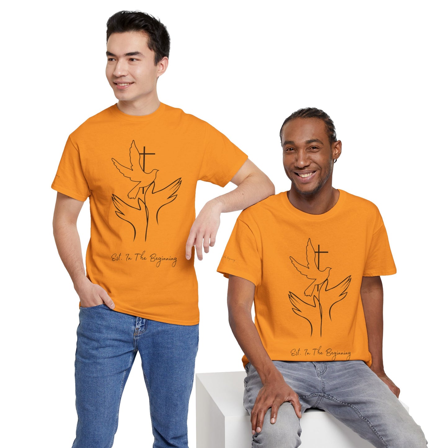 In The Beginning- Unisex Heavy Cotton Tee