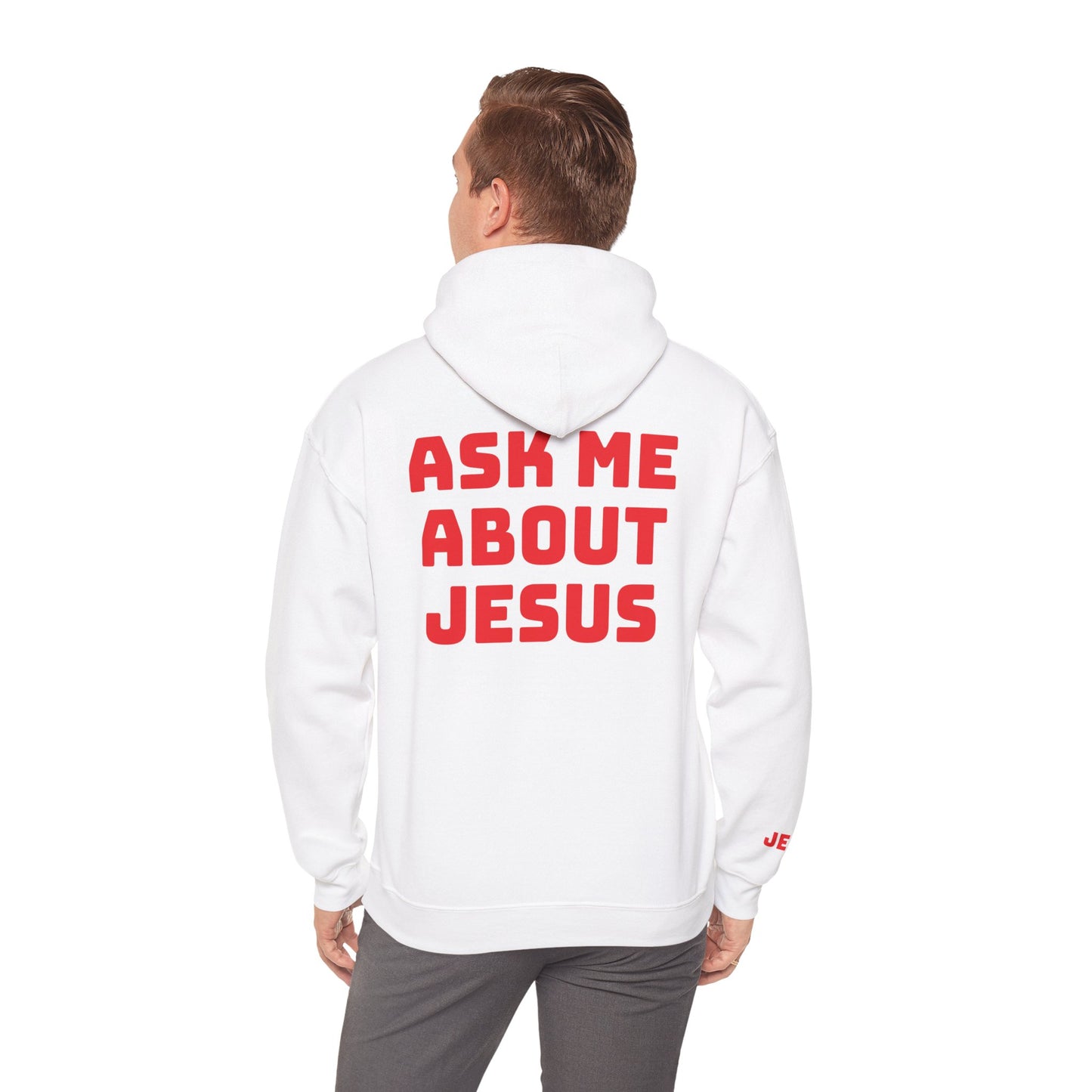Ask About Jesus- Unisex Heavy Blend™ Hooded Sweatshirt