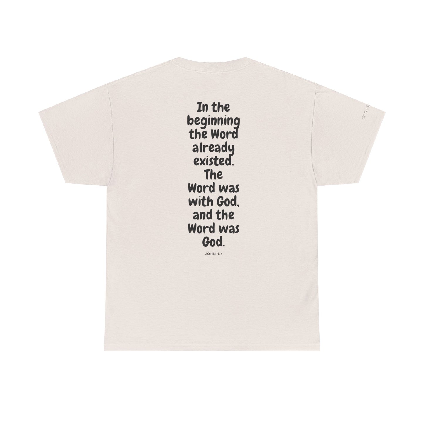In The Beginning- Unisex Heavy Cotton Tee