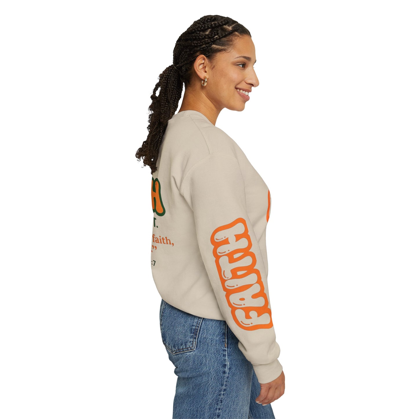 Walk By Faith -Unisex Heavy Blend™ Crewneck Sweatshirt