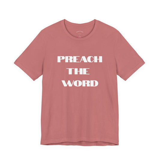 Preach The Hoodie- Unisex Jersey Short Sleeve Tee