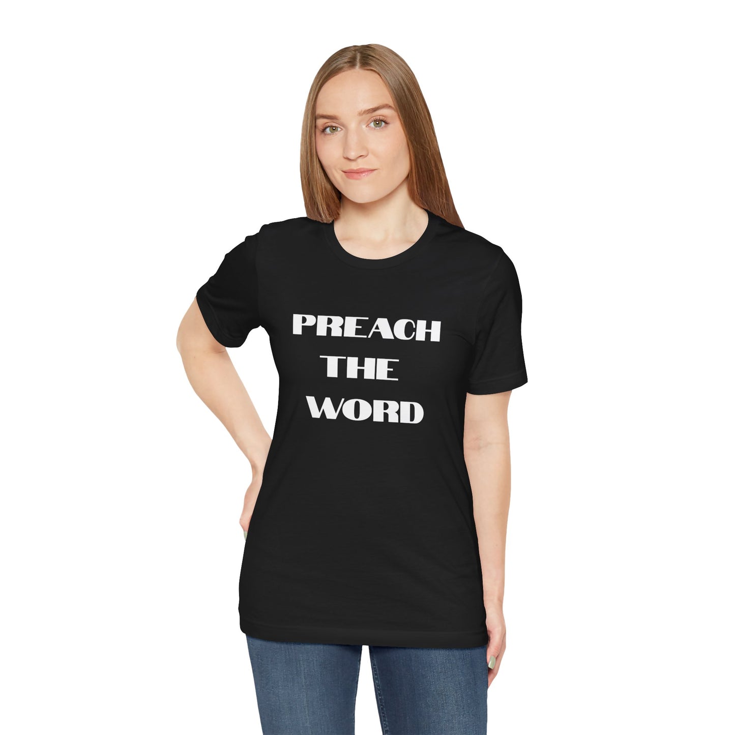 Preach The Hoodie- Unisex Jersey Short Sleeve Tee