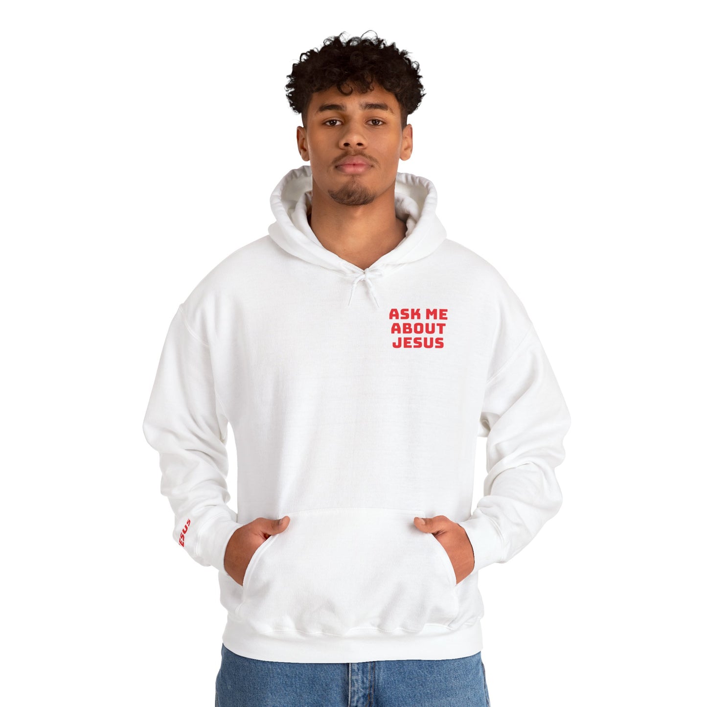 Ask About Jesus- Unisex Heavy Blend™ Hooded Sweatshirt