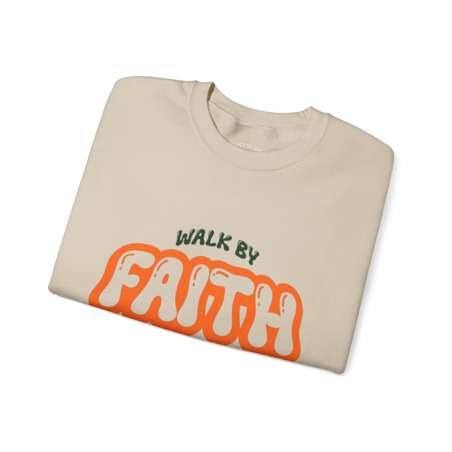 Walk By Faith -Unisex Heavy Blend™ Crewneck Sweatshirt